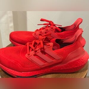 Adidas Ultraboost 21 Running Shoes Red Women’s 9 / Men’s 10